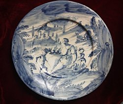 Plat en Faïence de Savone XVIII